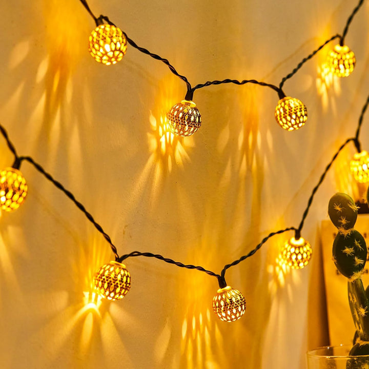 Guirlandes Solaires Étanches au Style Marocain - SunGlow Strings