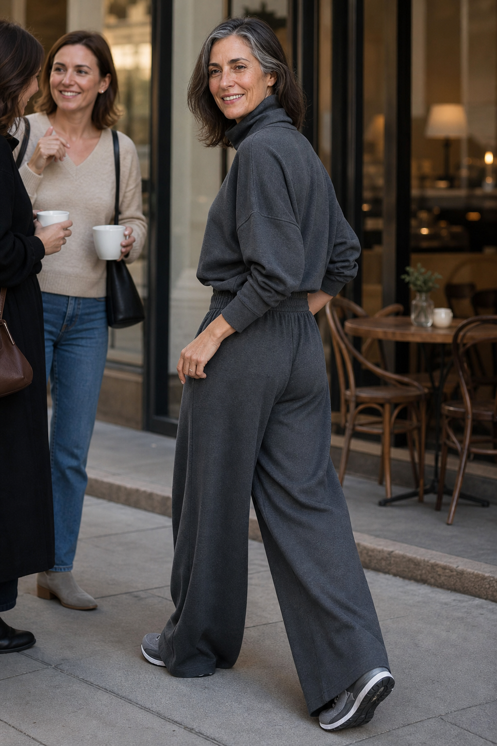 Wearbella – Ensemble Haut Col Roulé Et Pantalons Large