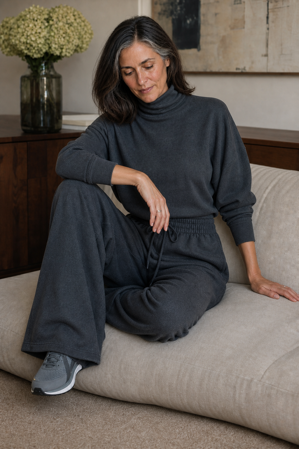 Wearbella – Ensemble Haut Col Roulé Et Pantalons Large