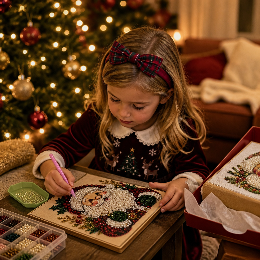 Purlbeam – Kit de toile de Noël avec perles en forme de perles de différentes tailles