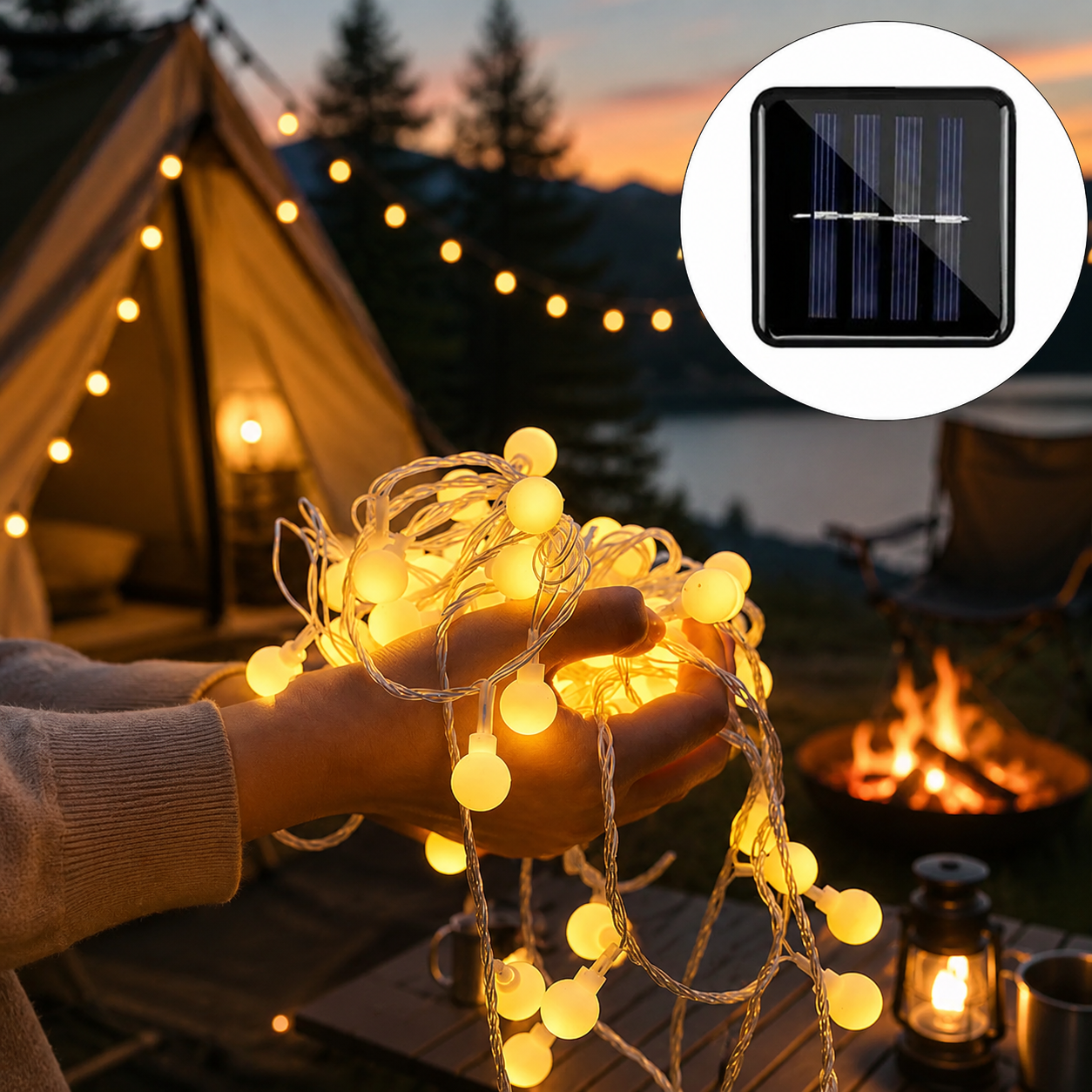 Guirlande Lumineuse Solaire pour Jardin Terrasse et Balcon