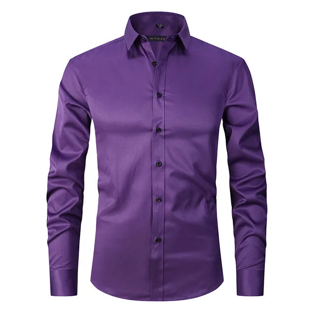 Chemise pour hommes élastique et sans plis pour le printemps 2025 - Noah