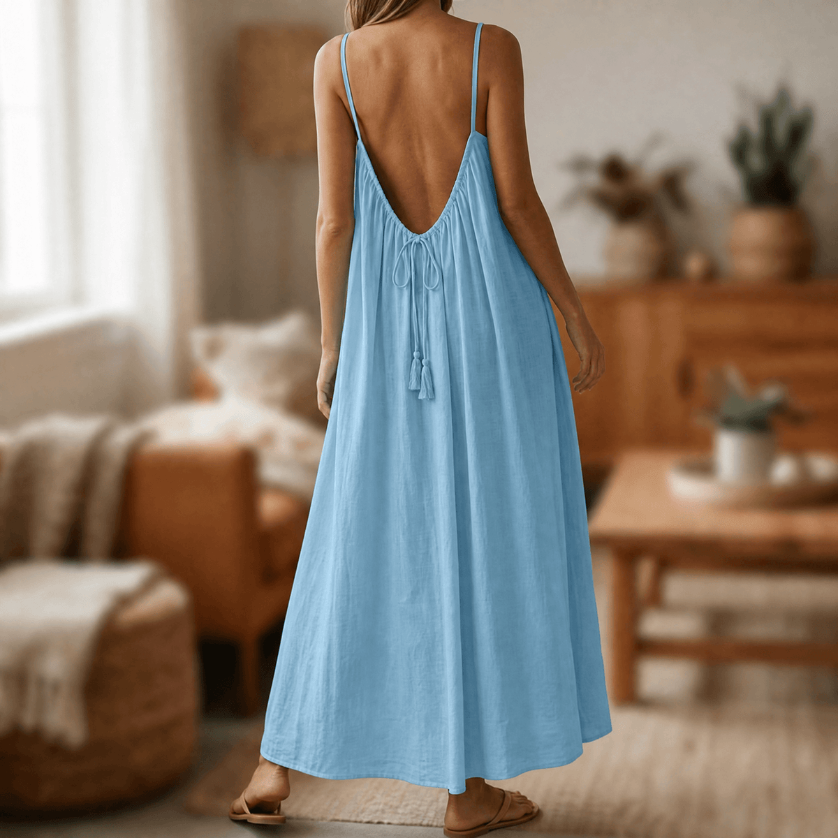 Lunavia – Robe Maxi Cami Sans Dos pour les Journées Chaudes d'Été