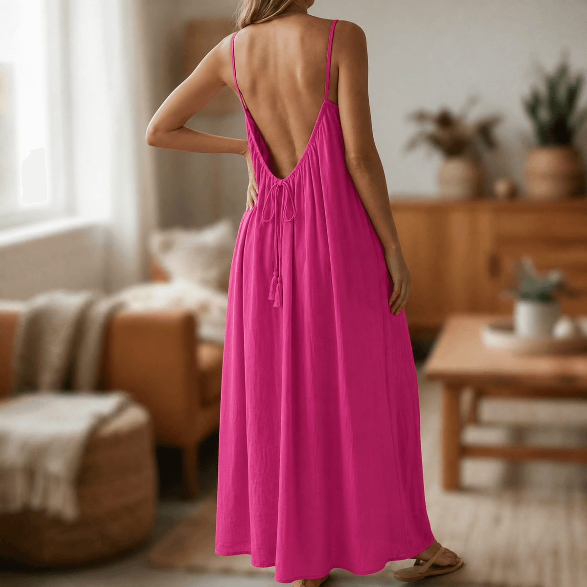 Lunavia – Robe Maxi Cami Sans Dos pour les Journées Chaudes d'Été