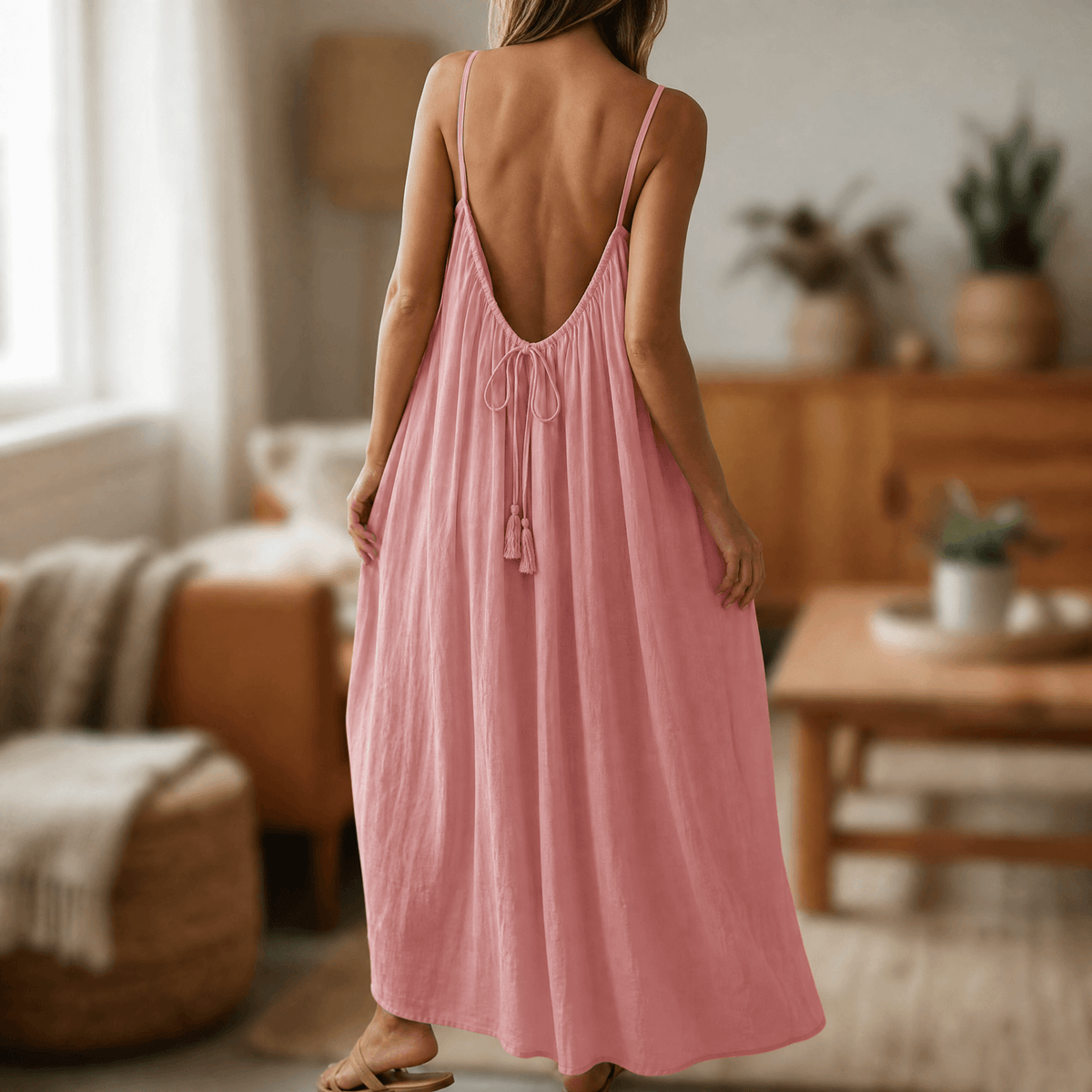 Lunavia – Robe Maxi Cami Sans Dos pour les Journées Chaudes d'Été