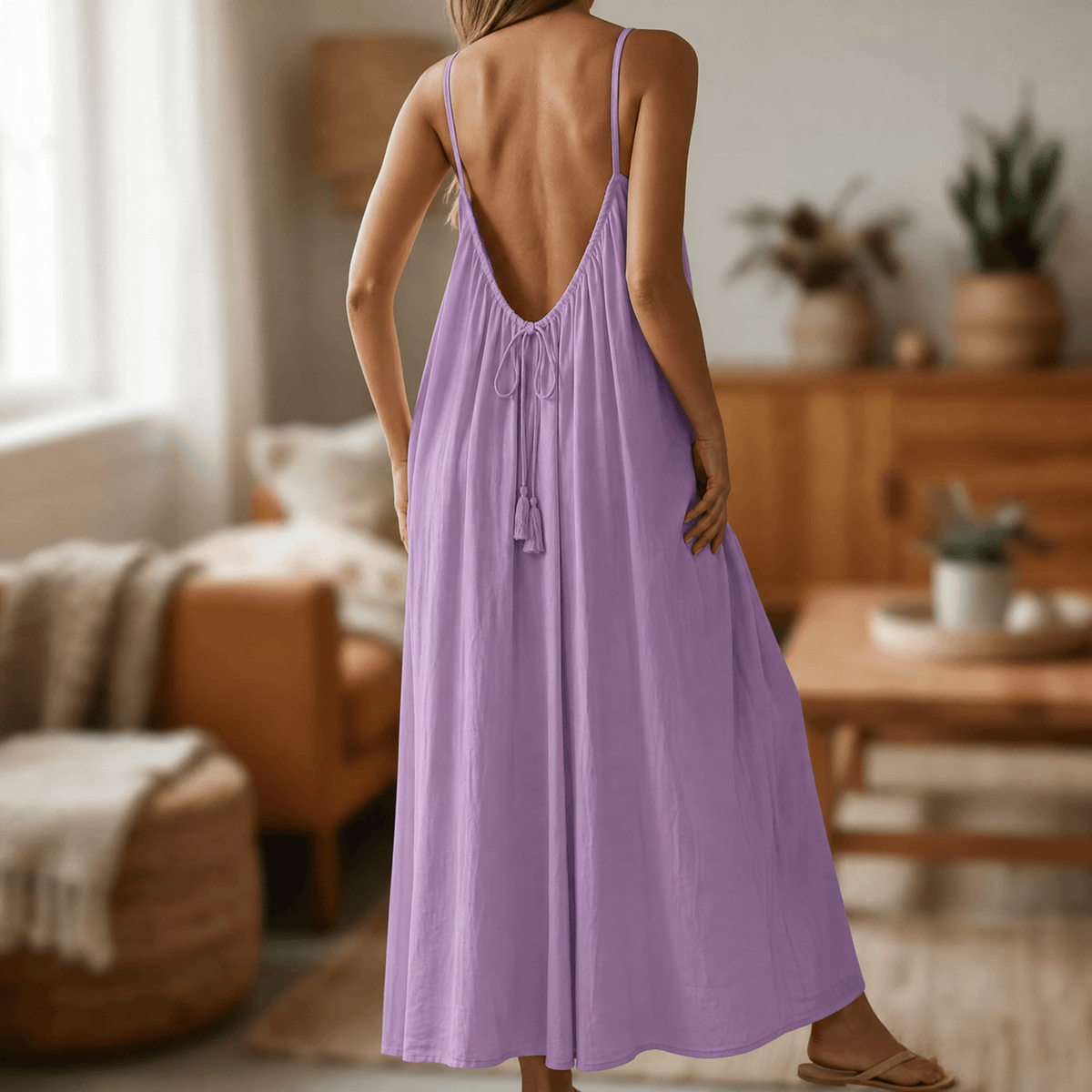 Lunavia – Robe Maxi Cami Sans Dos pour les Journées Chaudes d'Été