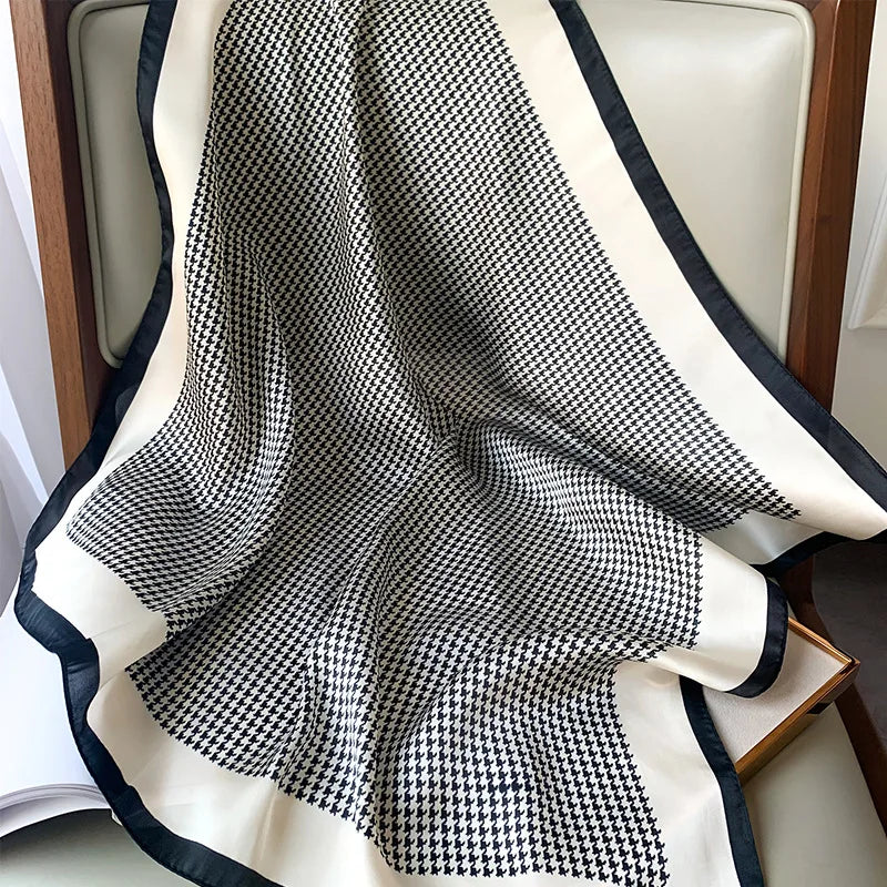 Foulard en Soie Faiha | Luxe & Élégance | Motif à Rayures