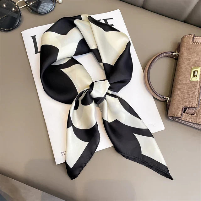Foulard en Soie Faiha | Luxe & Élégance | Motif à Rayures