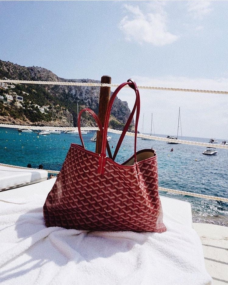 Sac Shopper Luxueux | Élégant et Spacieux | Bordeaux
