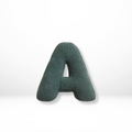Coussin Décoratif Alphabet en Velours pour un Décor de Maison Élégant