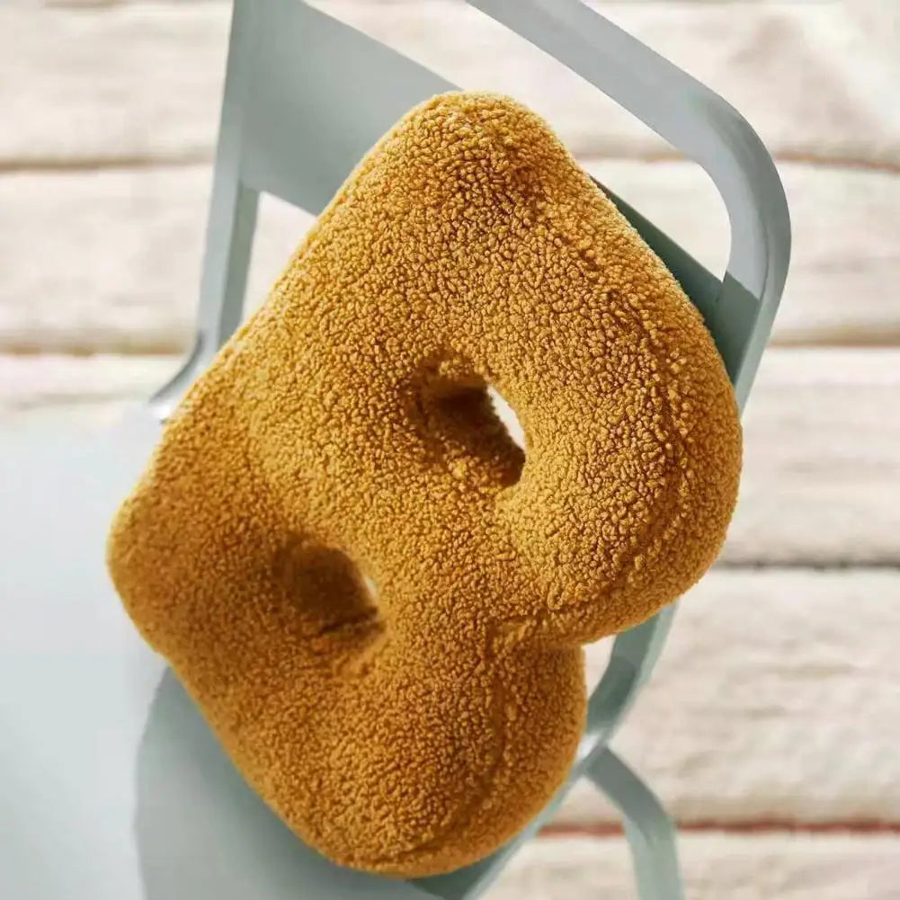 Coussin Décoratif Alphabet en Velours pour un Décor de Maison Élégant