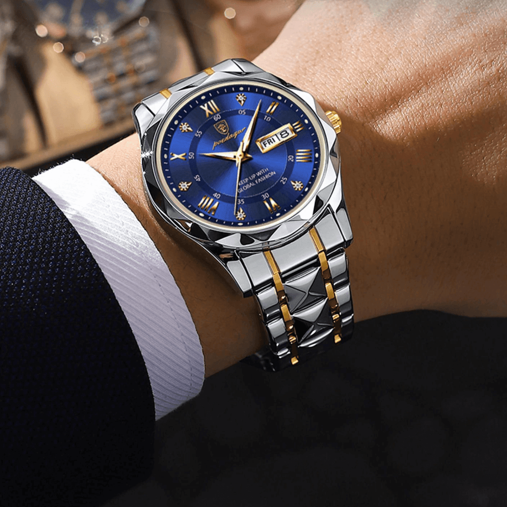 Montre bracelet pour homme en acier inoxydable - LumiSteel