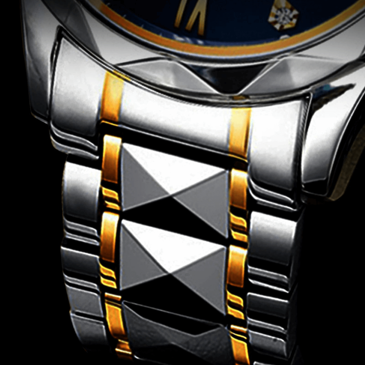 Montre bracelet pour homme en acier inoxydable - LumiSteel