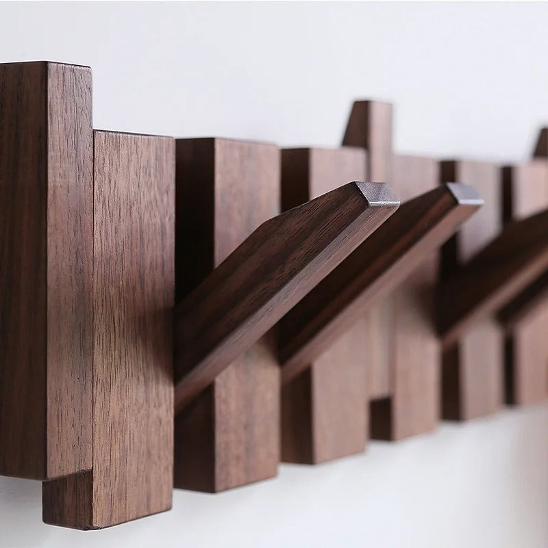 HarmonyCoat™ Porte-manteau en bois Piano – Décoration murale élégante & Rangement pratique