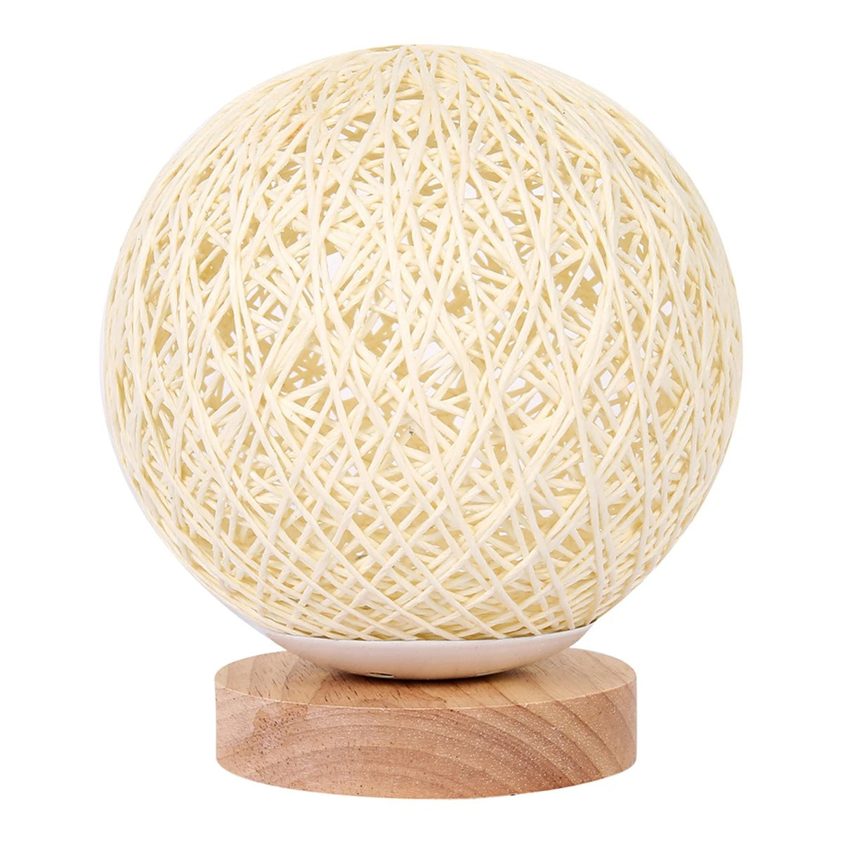 MoonLuxe | Lampe de Table en Rattan Dimable Artisanale