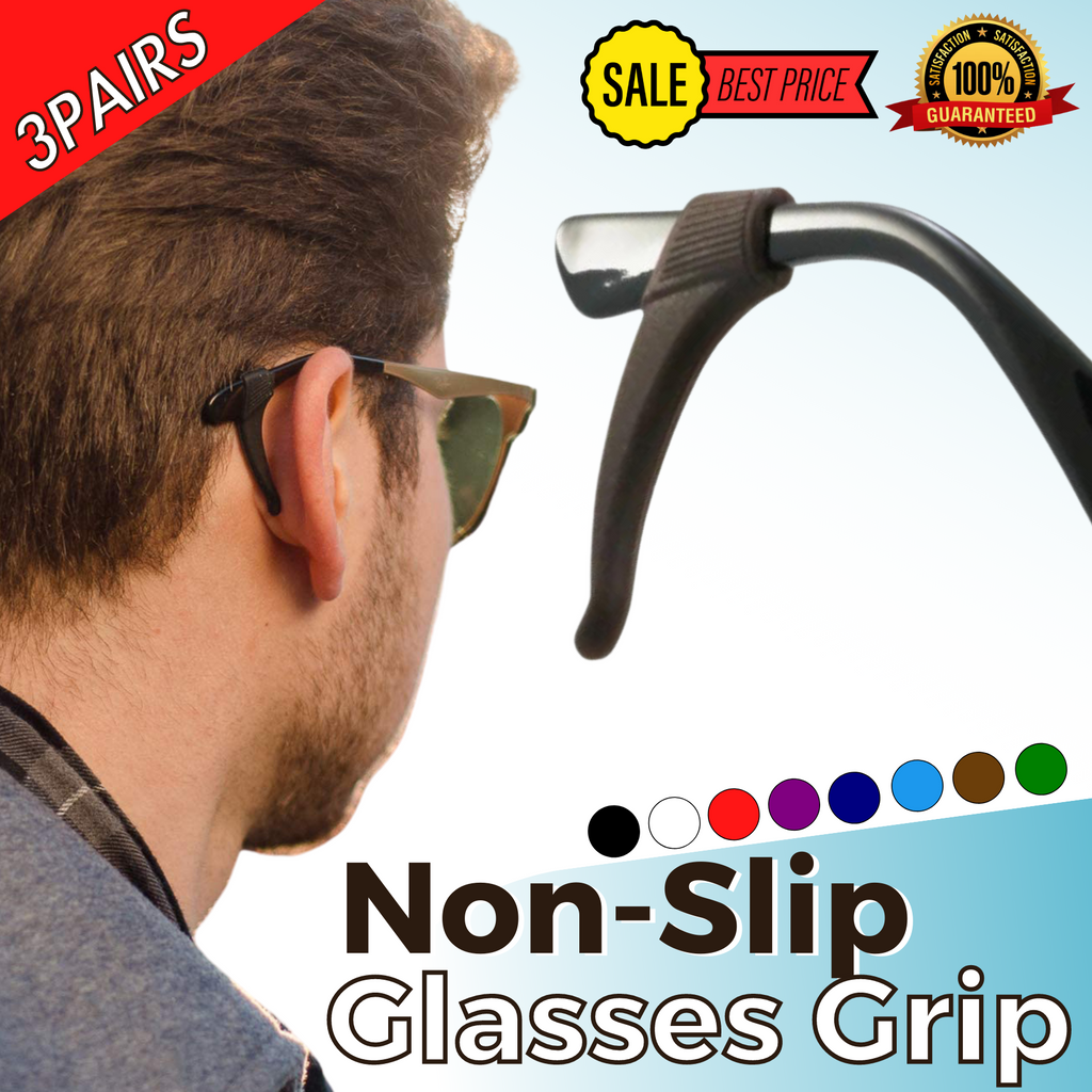 Poignées de lunettes antidérapantes (3 paires) - Profitez de vos réductions aujourd'hui !