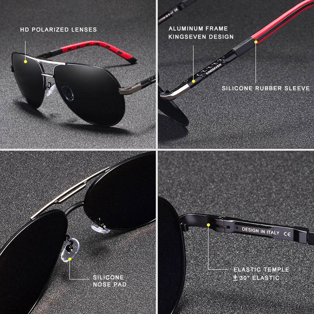 Lunettes de Soleil Vintage Polarisées pour Hommes - Style Rétro et Protection UV400
