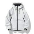 Veste Shell Imperméable et Coupe-Vent à Capuche pour Homme