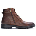 Bottes à lacets robustes pour hommes avec fermeture éclair latérale - Inspirées du travail pour toutes les occasions