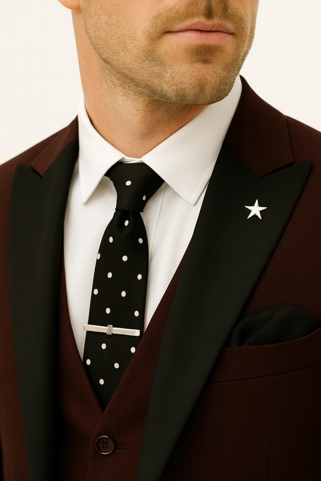 Ensemble de Costume Classique Formelle pour Hommes en Trois Pièces