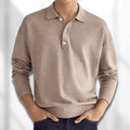 Pull Polo Classique à Manches Longues pour Hommes