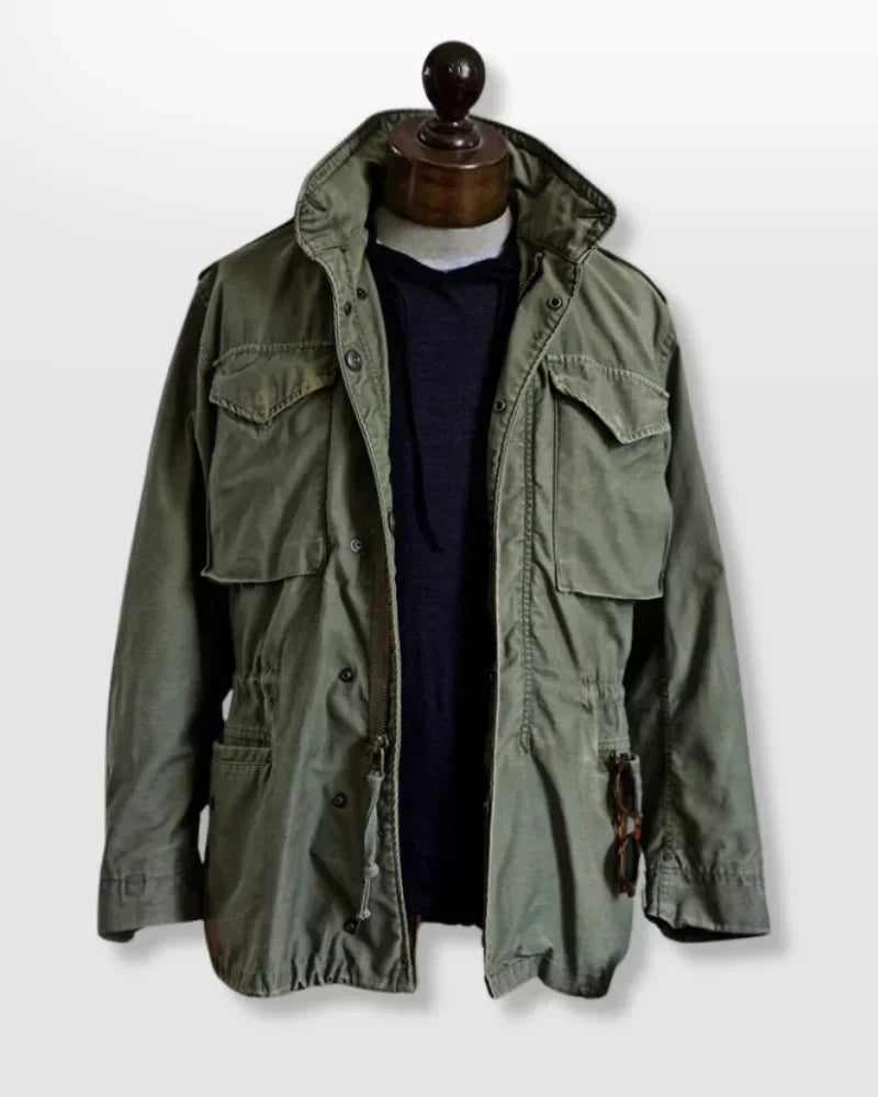 Veste de terrain vintage pour hommes avec taille ajustable pour un ajustement parfait