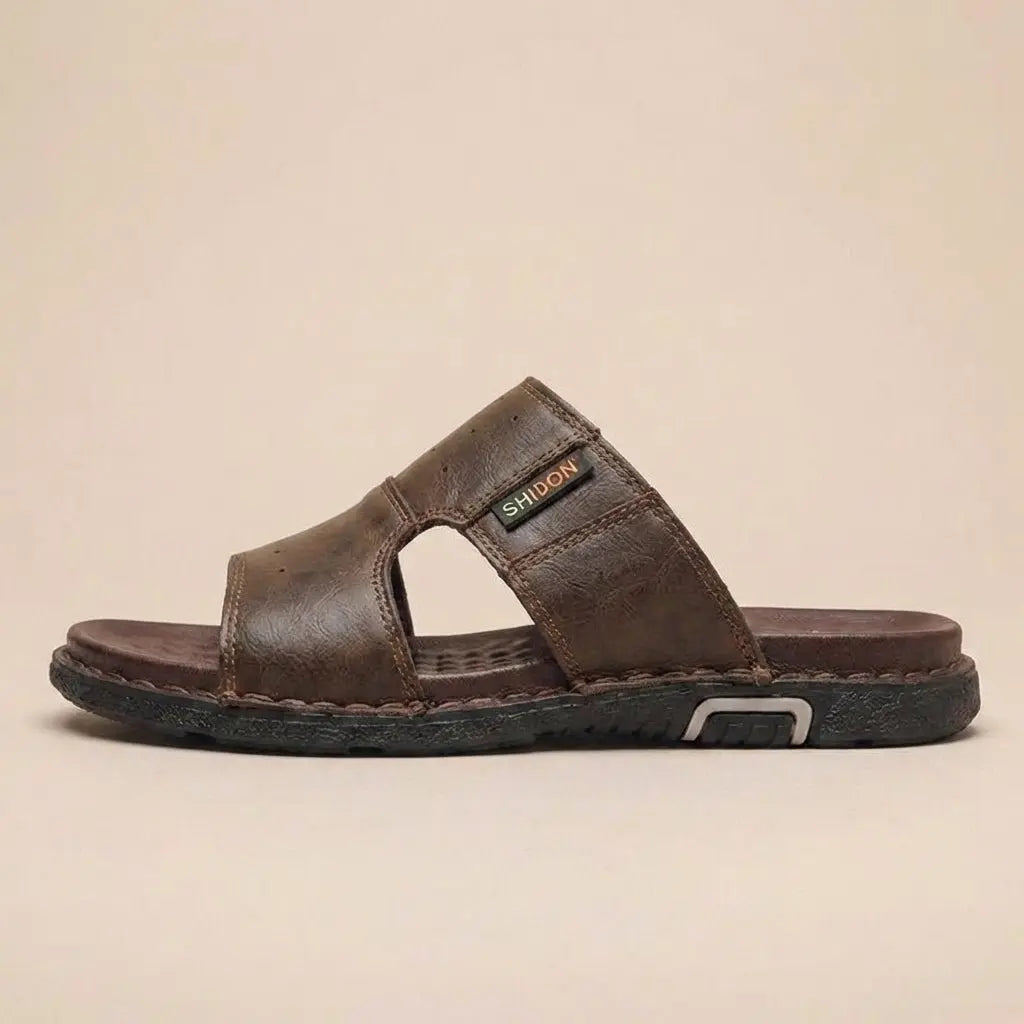 Sandales Orthopédiques pour Hommes à Semelle Plate pour Pieds Larges et Confort Tout au Long de la Journée