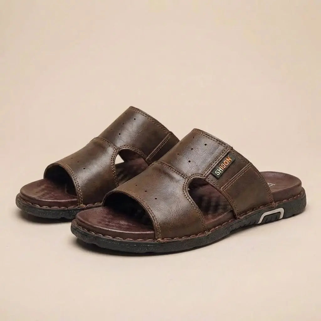 Sandales Orthopédiques pour Hommes à Semelle Plate pour Pieds Larges et Confort Tout au Long de la Journée