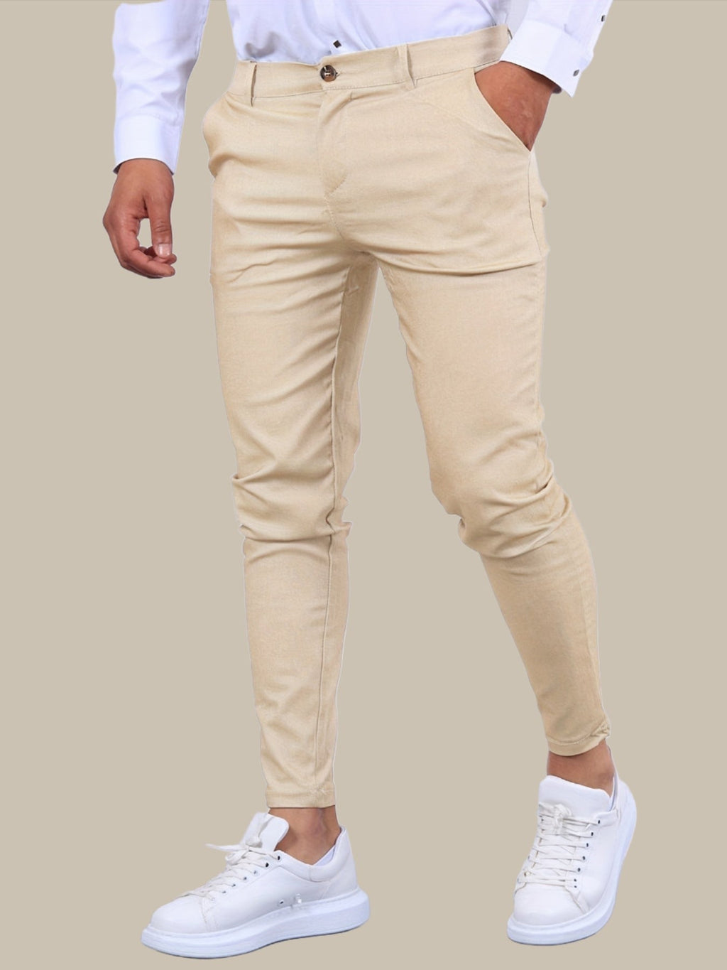 Pantalons décontractés ajustés pour hommes