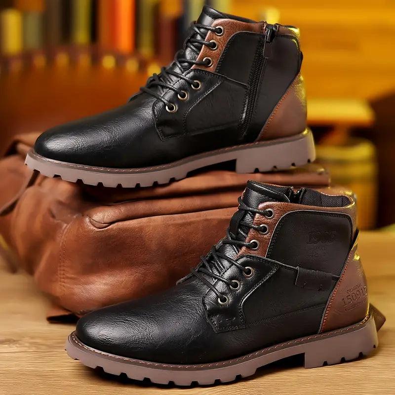 Bottes de costume à fermeture éclair pour hommes : style épuré et confort durable