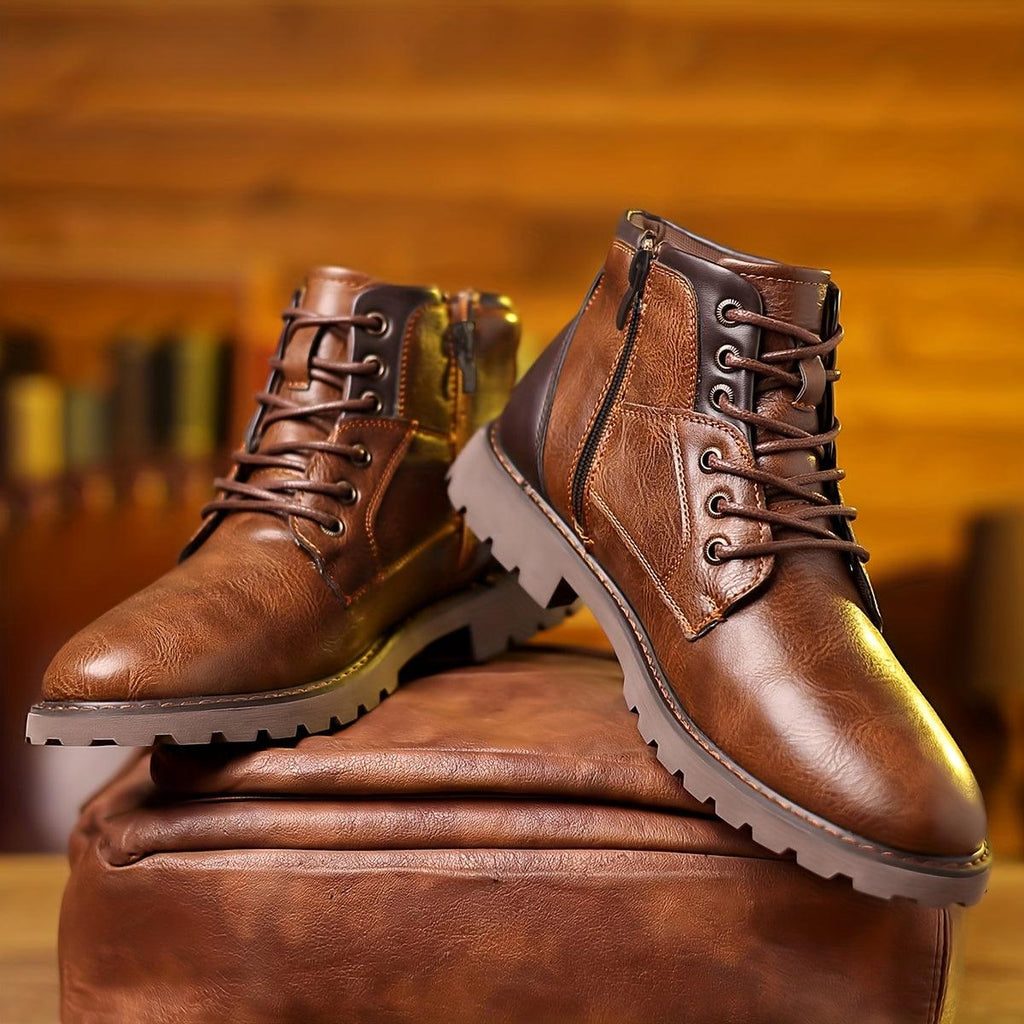 Bottes de costume à fermeture éclair pour hommes : style épuré et confort durable
