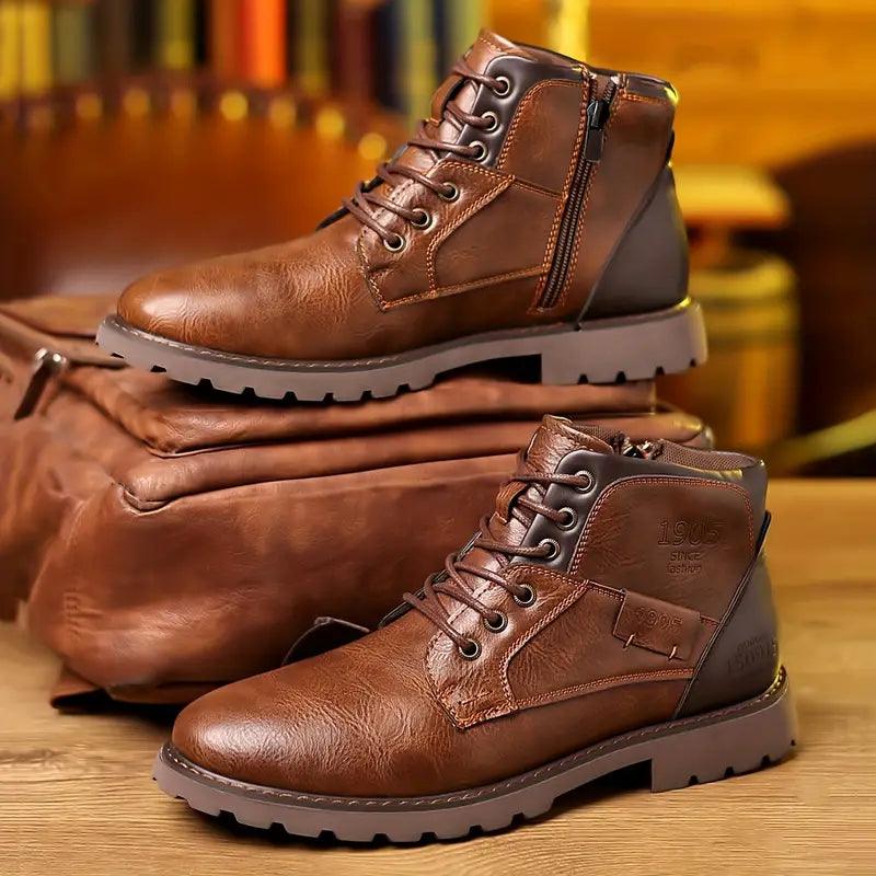 Bottes de costume à fermeture éclair pour hommes : style épuré et confort durable