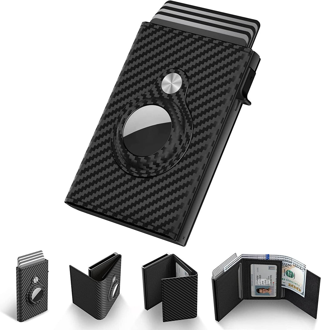 Portefeuille Slim RFID pour Hommes avec Support de Traceur