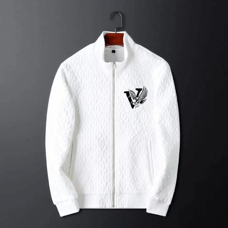 Ensemble de survêtement pour hommes avec veste zippée intégrale et pantalons en tricot à câble élégant