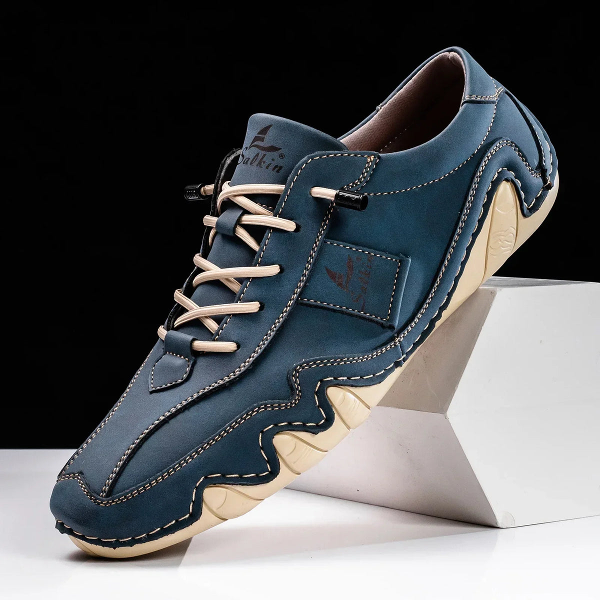 Chaussures rétro stylées pour hommes avec lacets sécurisés