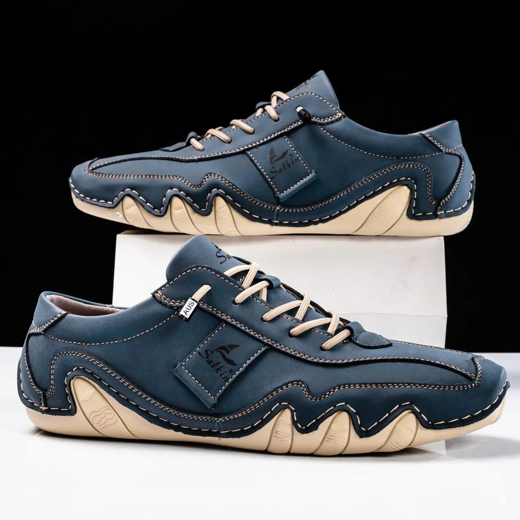 Chaussures rétro stylées pour hommes avec lacets sécurisés
