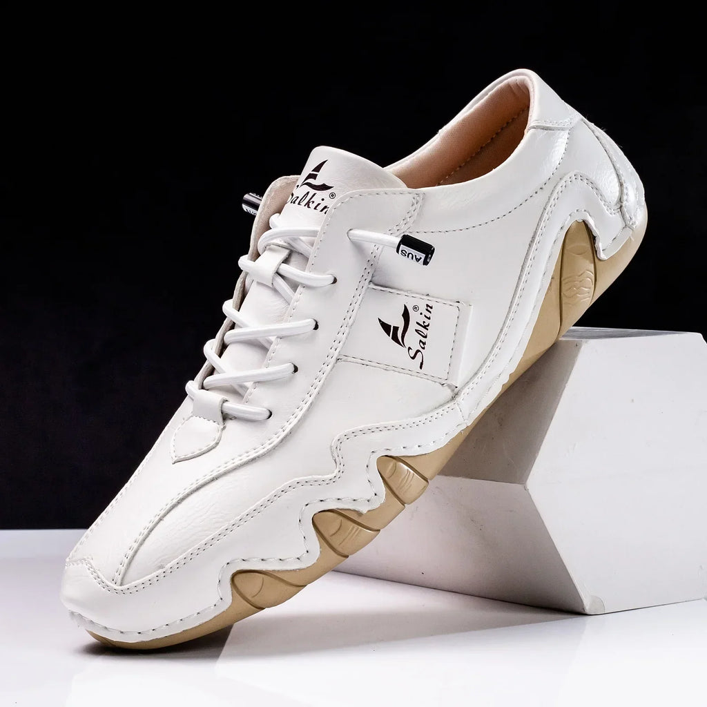 Chaussures rétro stylées pour hommes avec lacets sécurisés