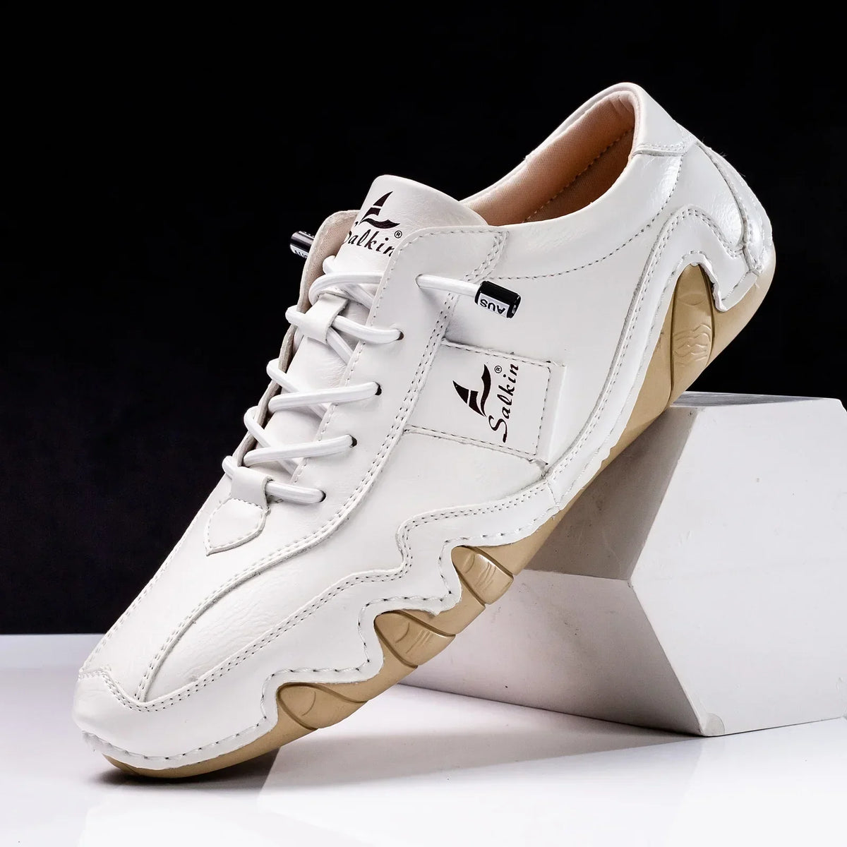 Chaussures rétro stylées pour hommes avec lacets sécurisés