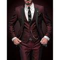 Ensemble de Costume pour Homme en Trois Pièces : Blazer, Gilet & Pantalon
