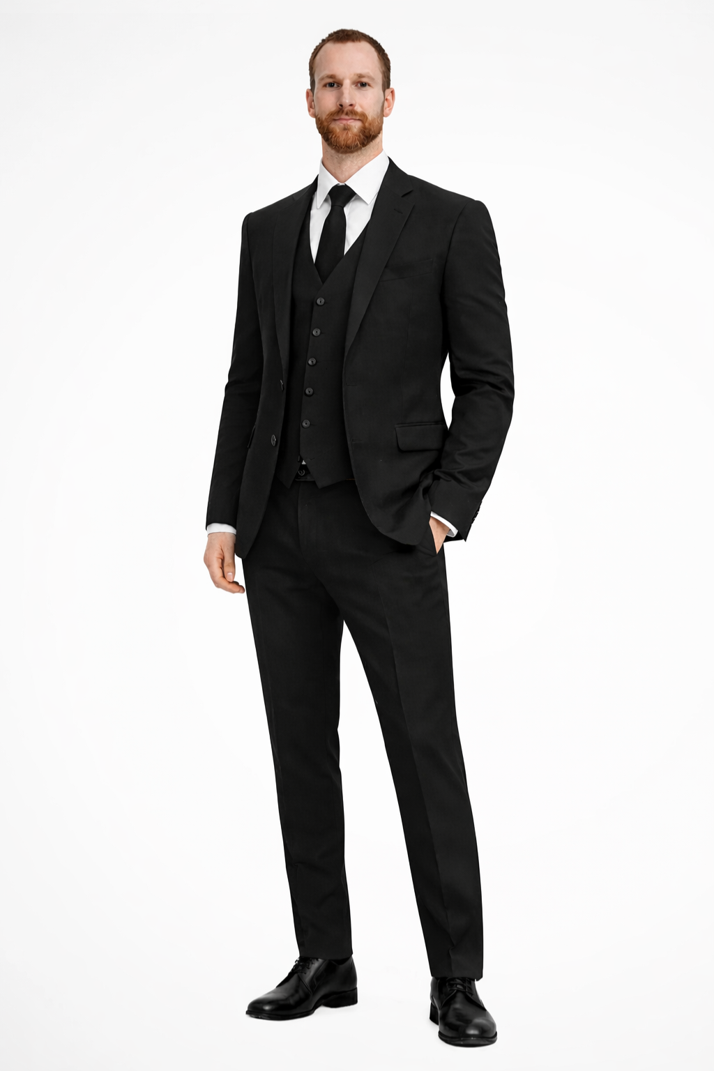 Ensemble de costume trois pièces pour hommes pour les invités de mariage et les événements formels