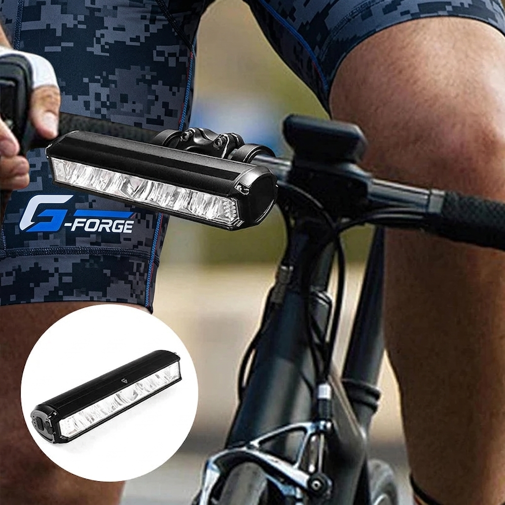 Lampe de Vélo Rechargeable USB à Faisceau 180°
