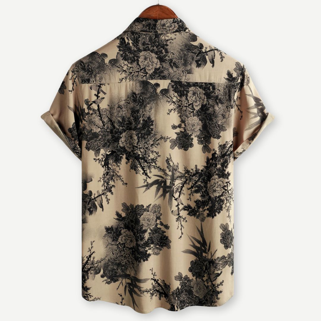 Chemise à manches courtes Vintage Blossom AirLight pour hommes