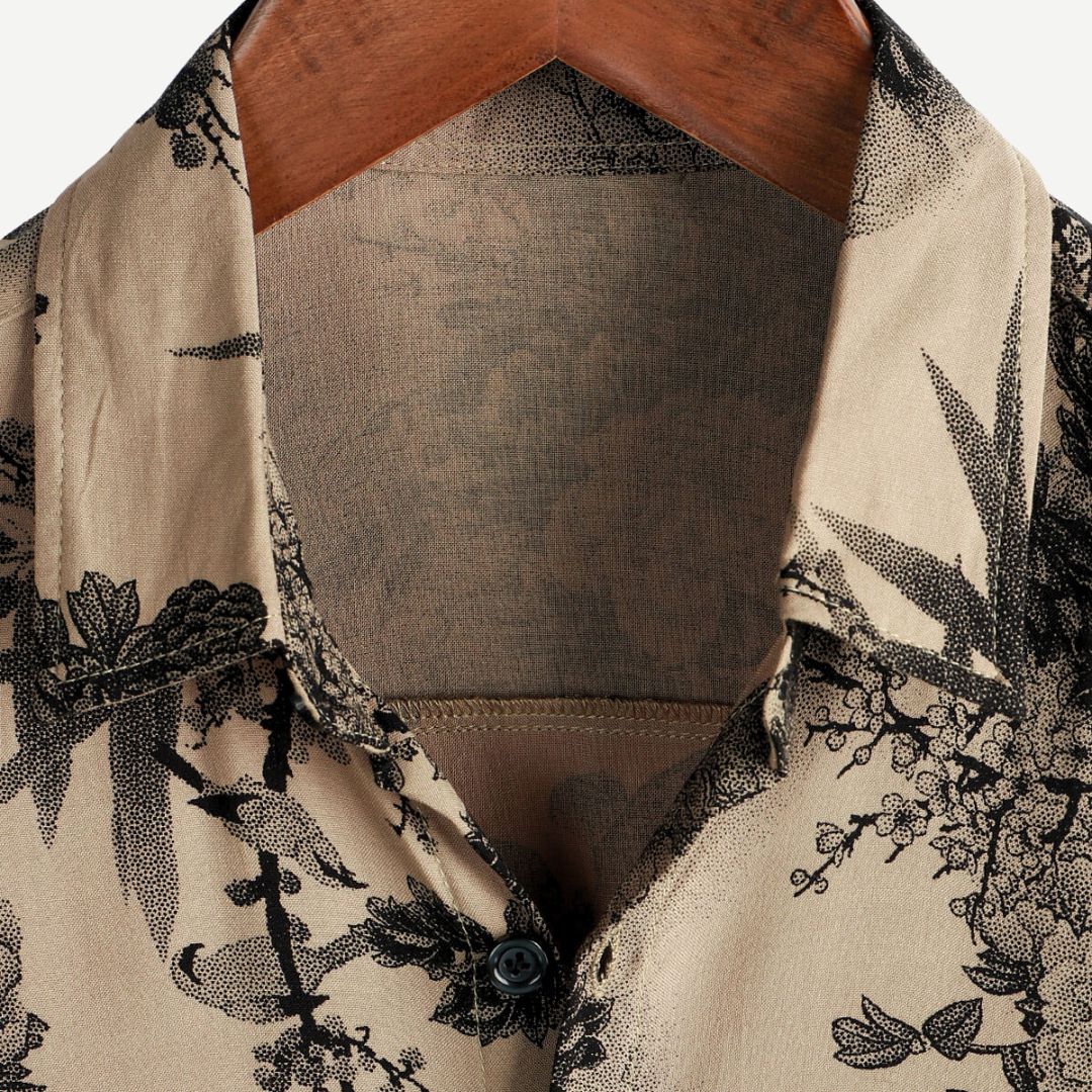 Chemise à manches courtes Vintage Blossom AirLight pour hommes
