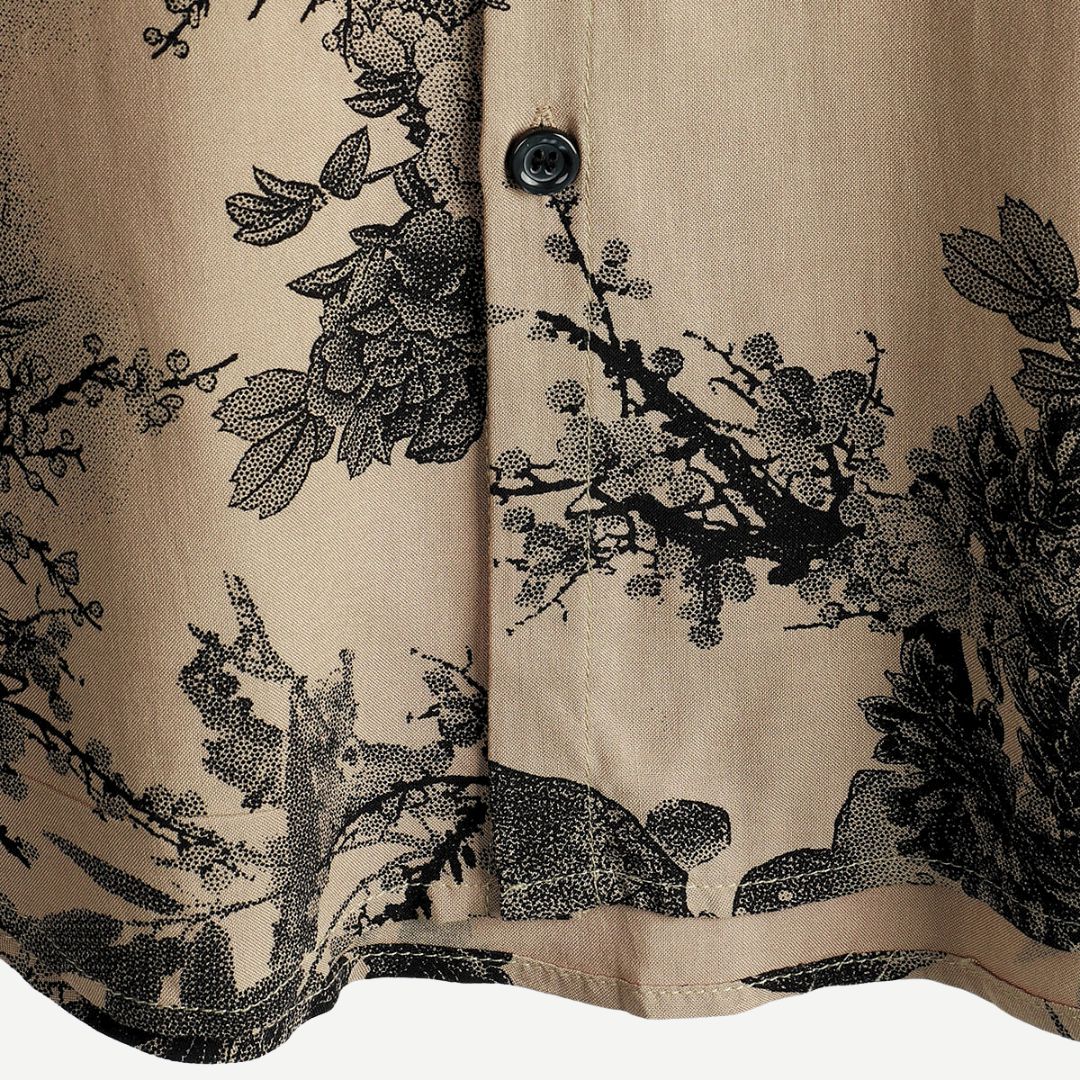 Chemise à manches courtes Vintage Blossom AirLight pour hommes