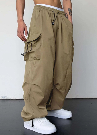 Pantalons Cargo Baggy à Jambes Larges pour Hommes - Confort Décontracté