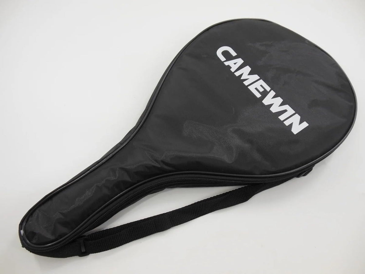 Raquette de Paddle Tennis en Fibre de Carbone pour Hommes avec Poignée et Sac