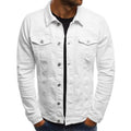 Veste en Jean Décontractée pour Hommes avec Design à Multi-Poches