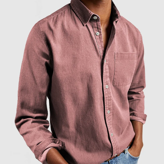 Chemise en Denim Décontractée pour Hommes | Douce Premium