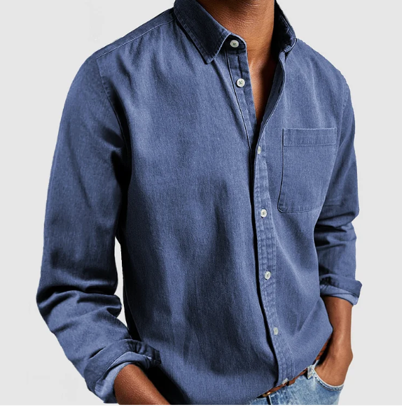 Chemise en Denim Décontractée pour Hommes | Douce Premium