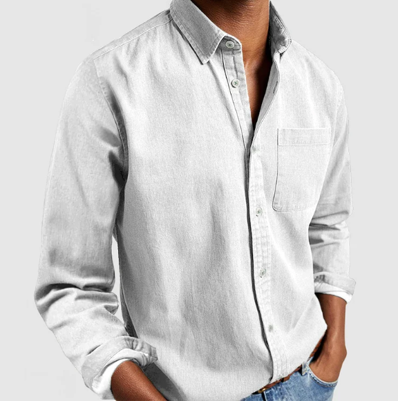 Chemise en Denim Décontractée pour Hommes | Douce Premium